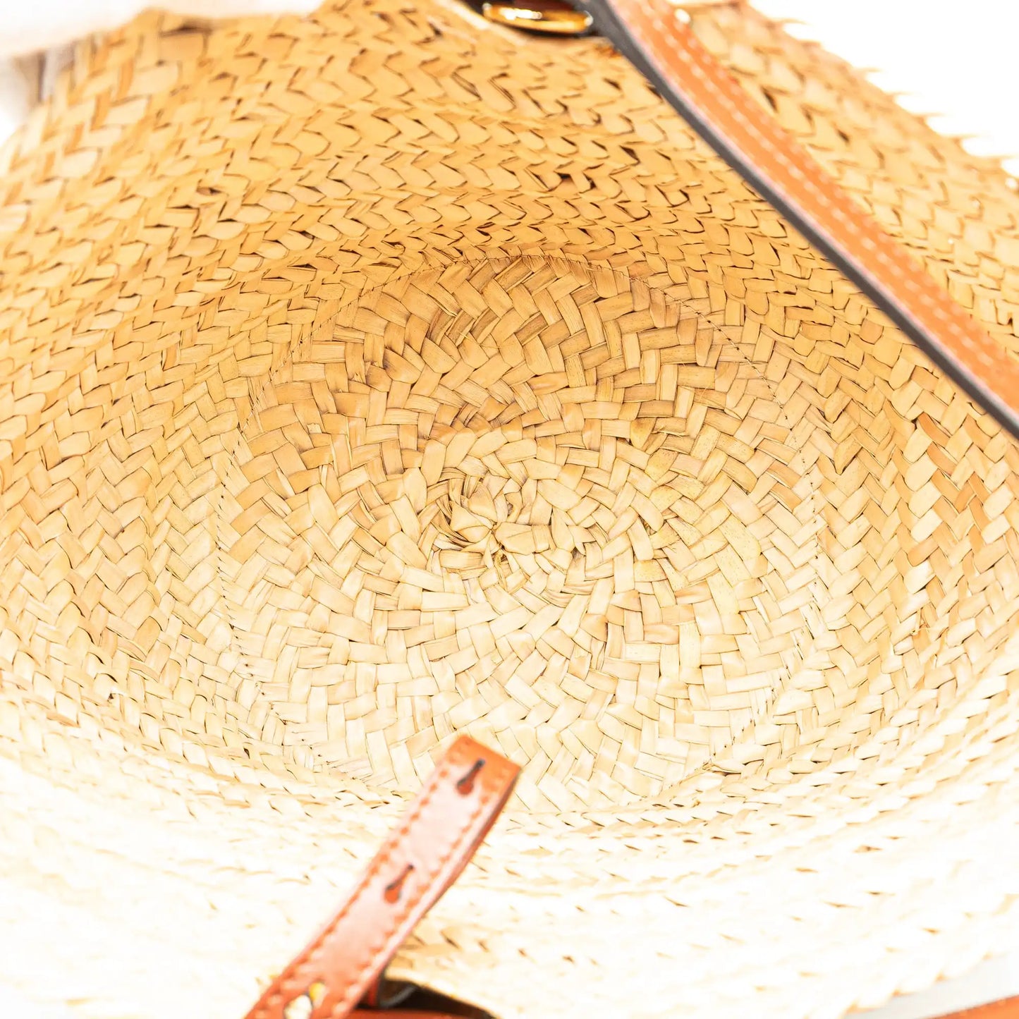 Chloé Medium Raffia Little Horses Panier Basket