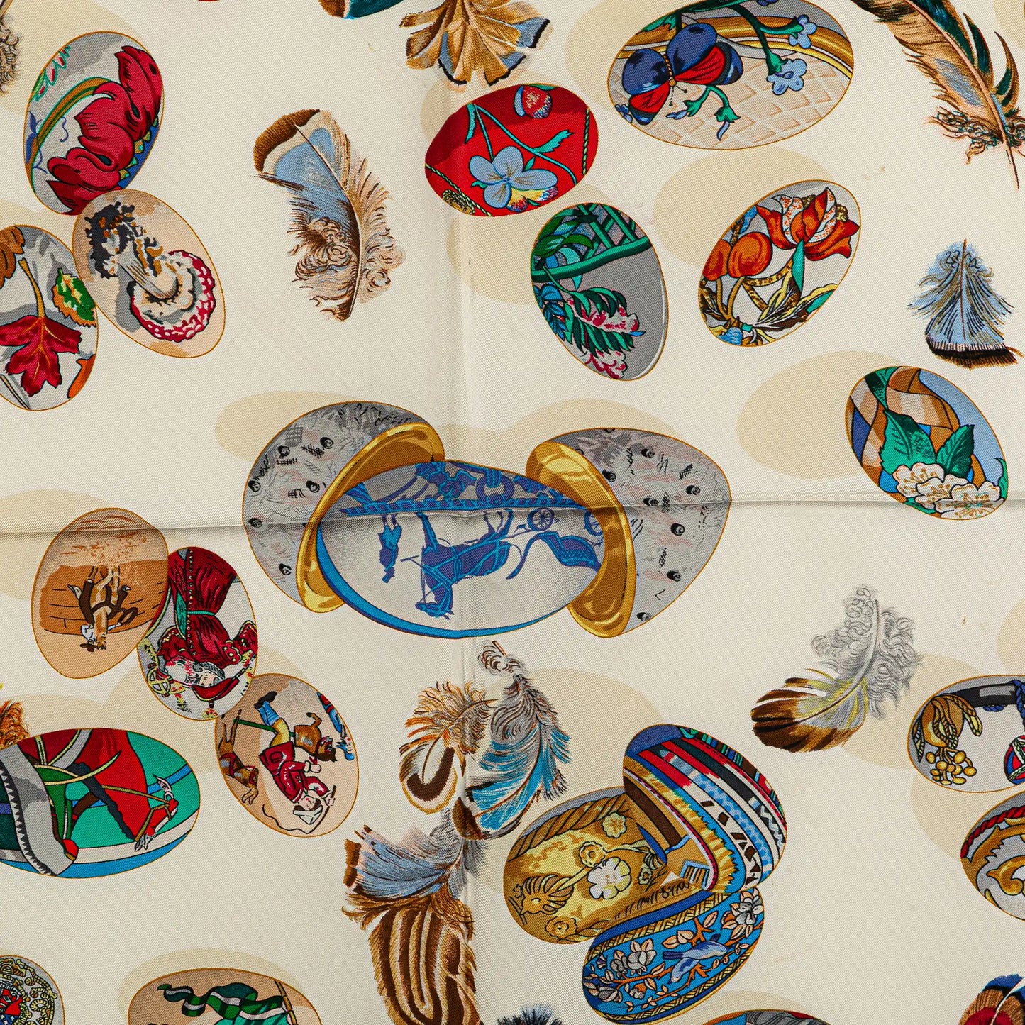 Hermès Couvee D'Hermes Silk Scarf