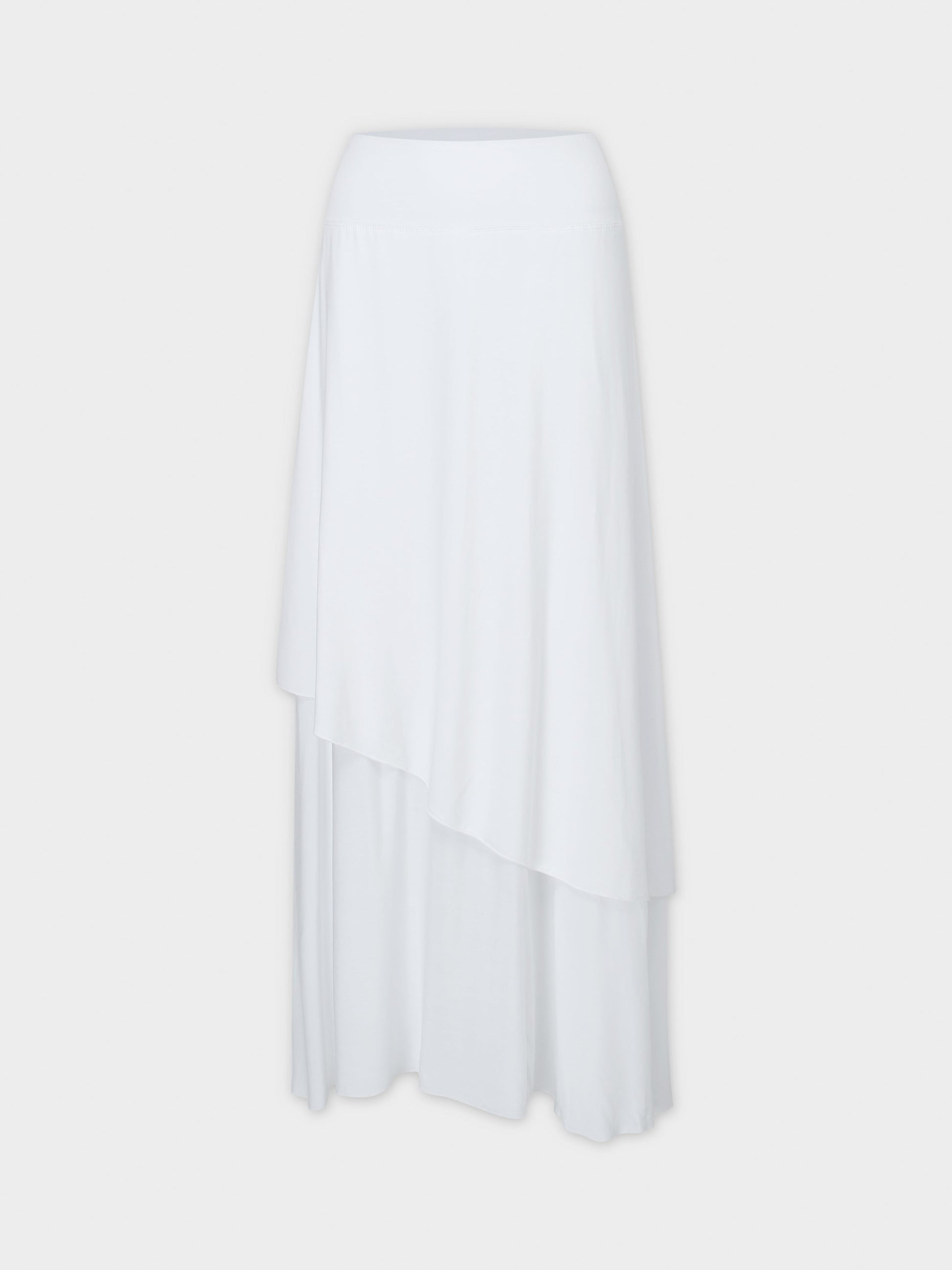 DOUBLE LAYER SKIRT-WHITE-0