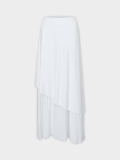 DOUBLE LAYER SKIRT-WHITE-0