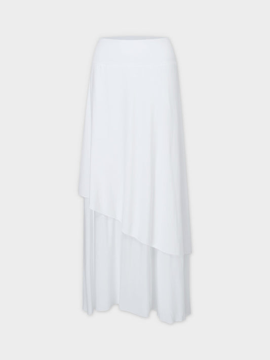 DOUBLE LAYER SKIRT-WHITE-0