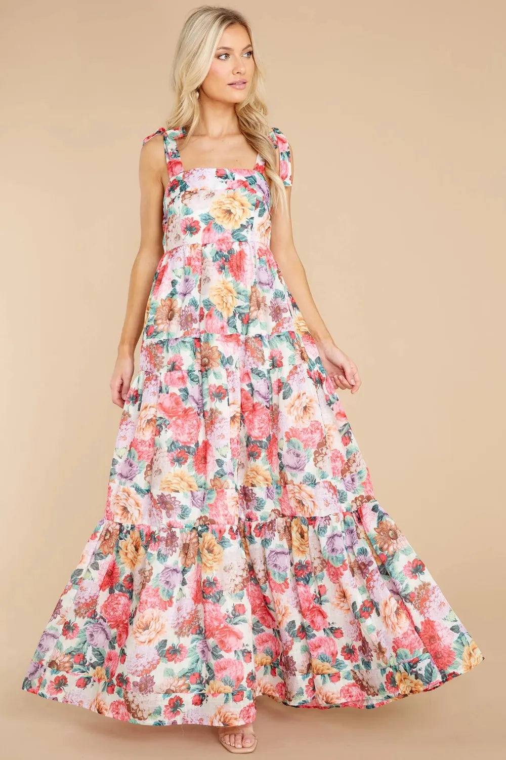 She Wears Glory™ Eve Garden Majesty Maxi Dress in Wildflower Grace - She Wears Glory Beverly Hills