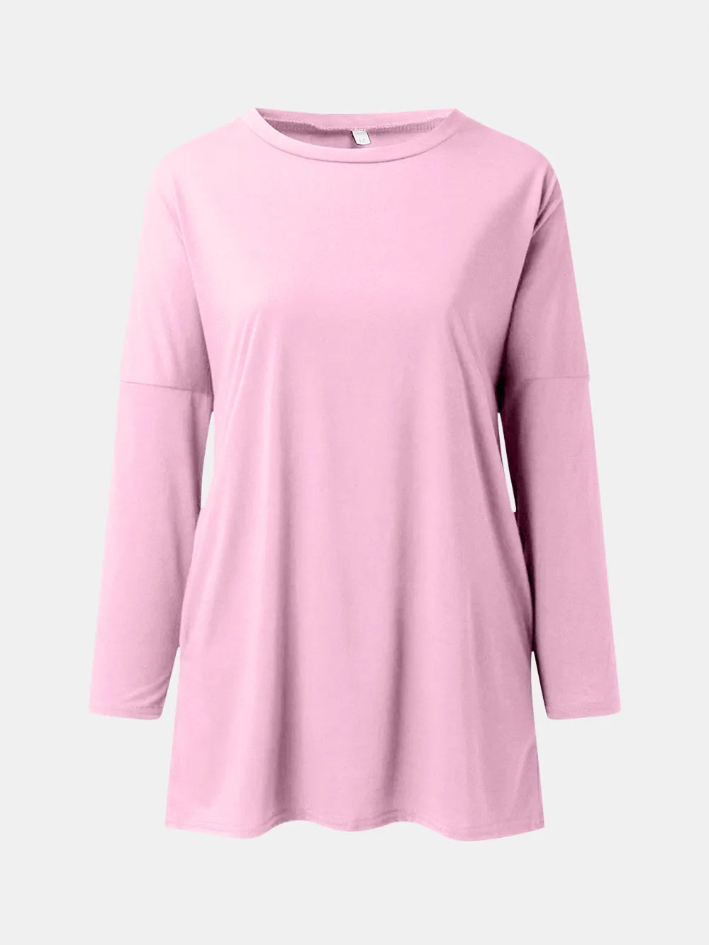 She Wears Glory™ Full Size Round Neck Long Sleeve T-Shirt - She Wears Glory Beverly Hills
