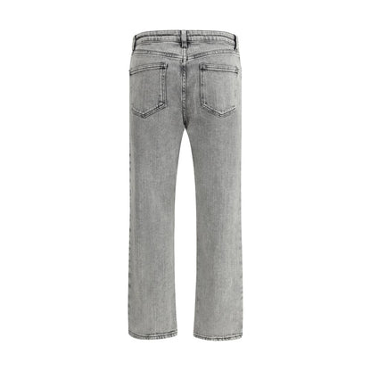 Fabiana Filippi Gray Cotton Straight-Leg Jeans