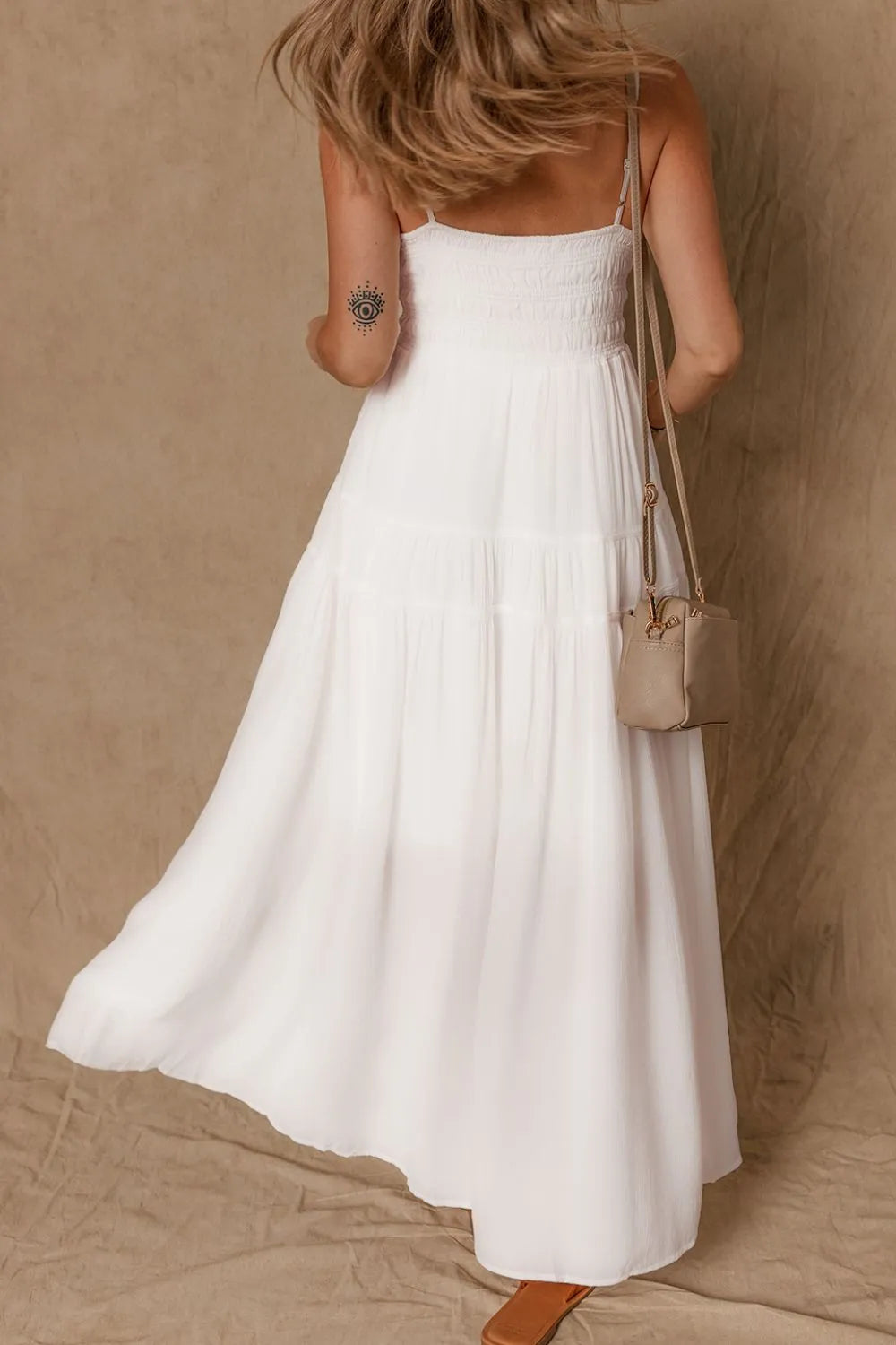 She Wears Glory™ High Waist Cami Dress – Light in Form, Rooted in Grace - She Wears Glory Beverly Hills