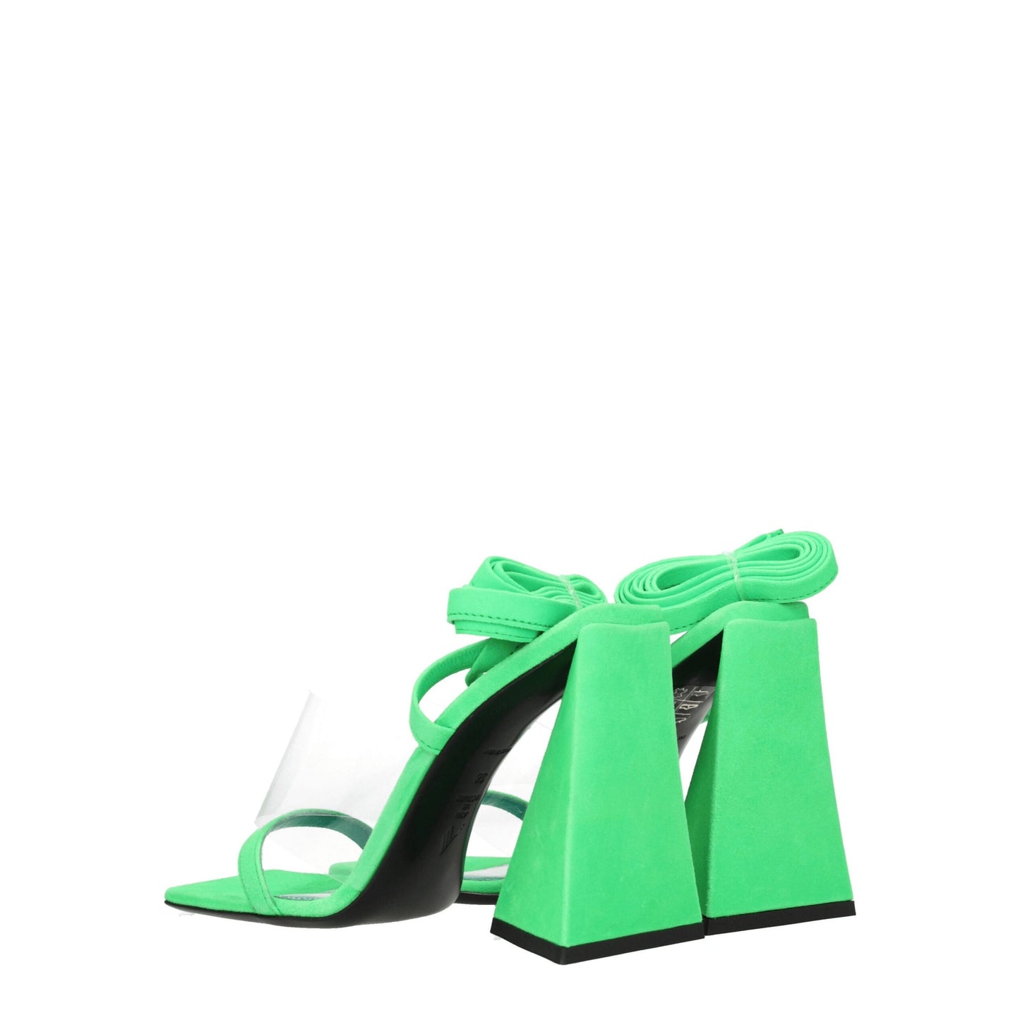 The Attico Transparent Leather Sandals
