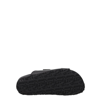 Palm Angels Black Leather Sandals