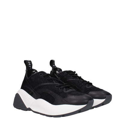 Stella McCartney Black Fabric Chunky Sneakers