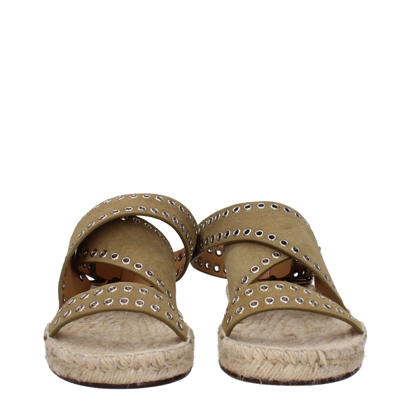 Isabel Marant Green Leather Sandals