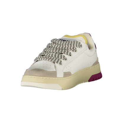 Blauer White Leather Women Sneaker