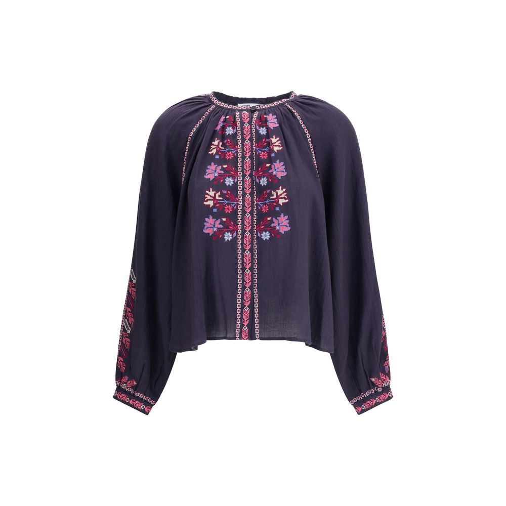 Marant Etoile Blue Cotton Blouse