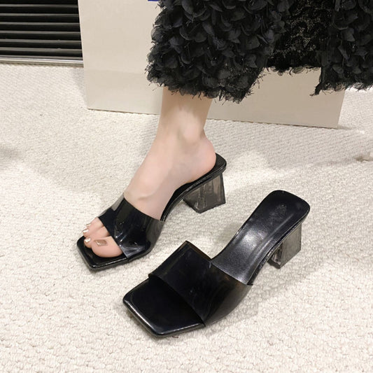 She Wears Glory™ — Virtue Steps Open Toe Block Heel Sandals - She Wears Glory Beverly Hills