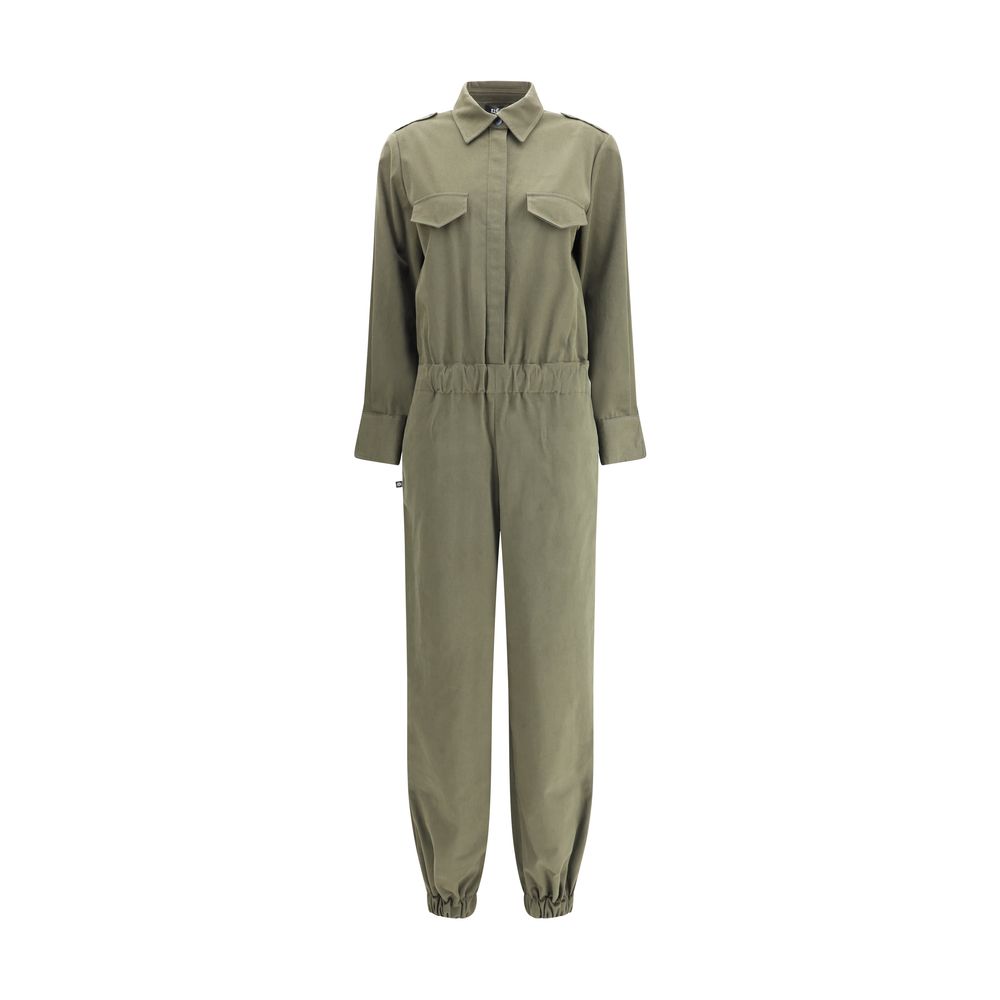 Ella Green Cotton Jumpsuit