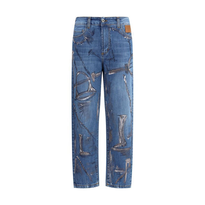 Ella Blue Cotton Slim Fit Jeans