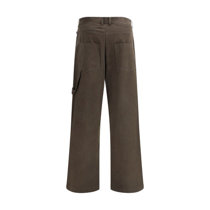 Ella Brown Cotton Casual Pants