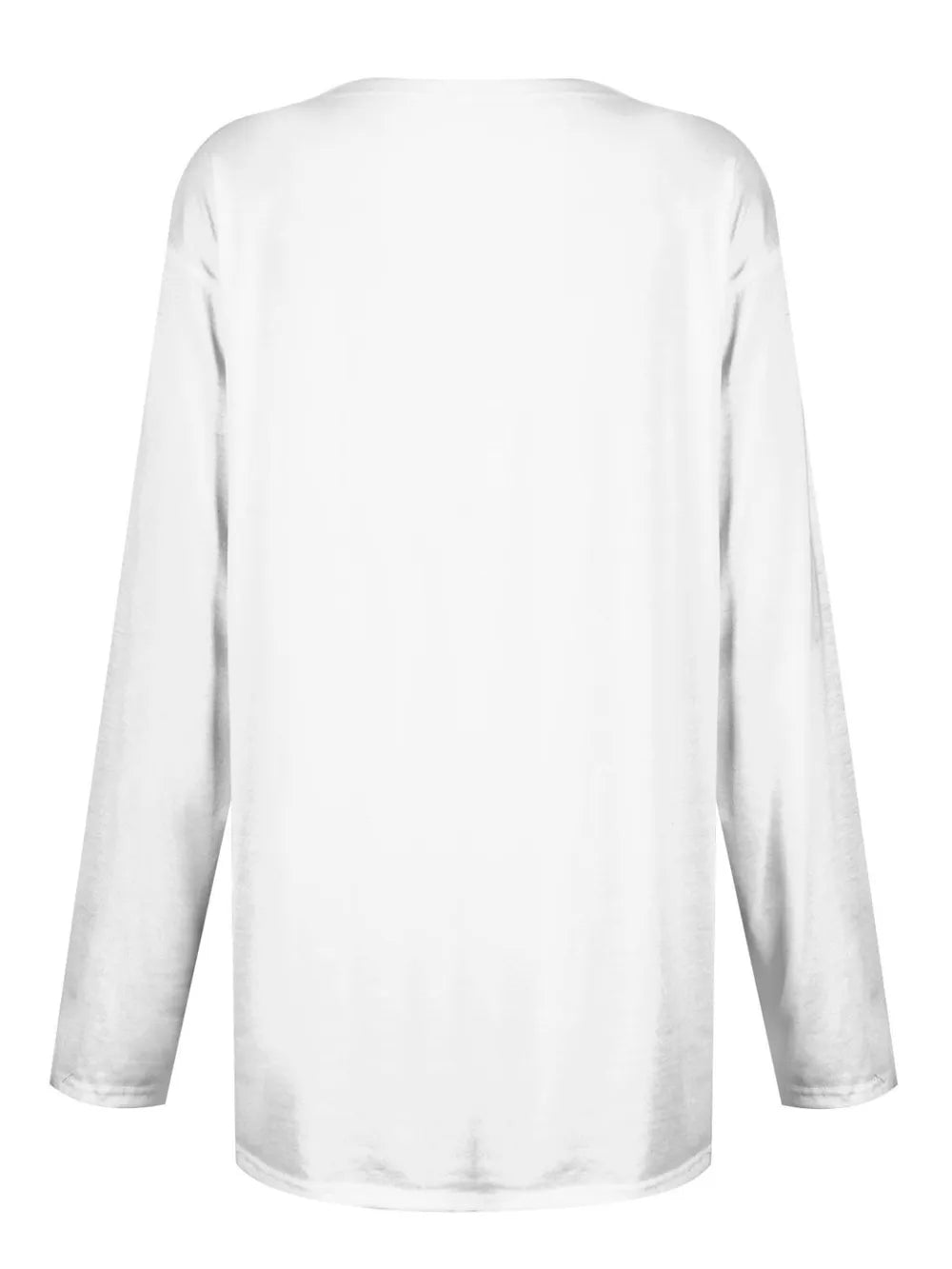 She Wears Glory™ Full Size Pocketed Round Neck Long Sleeve T-Shirt - She Wears Glory Beverly Hills