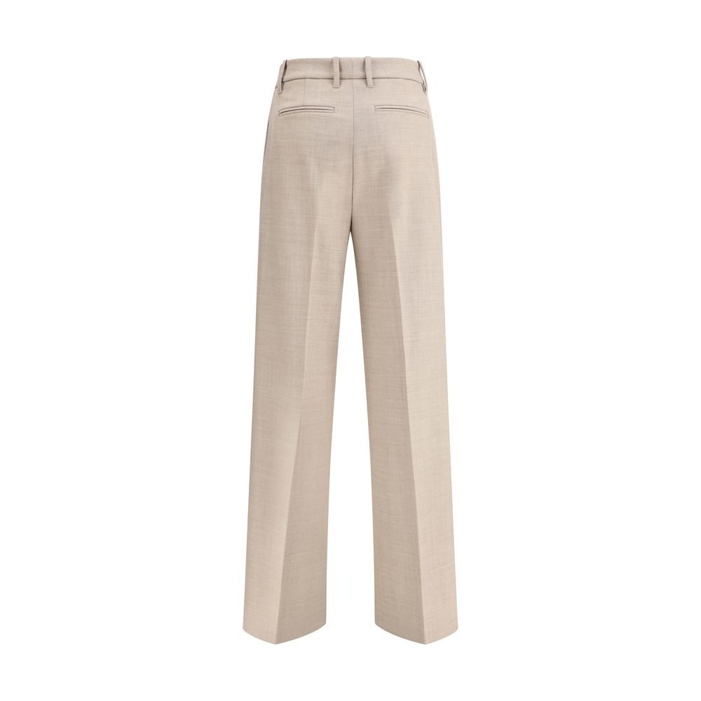 True Royal Beige Wool Casual Pants