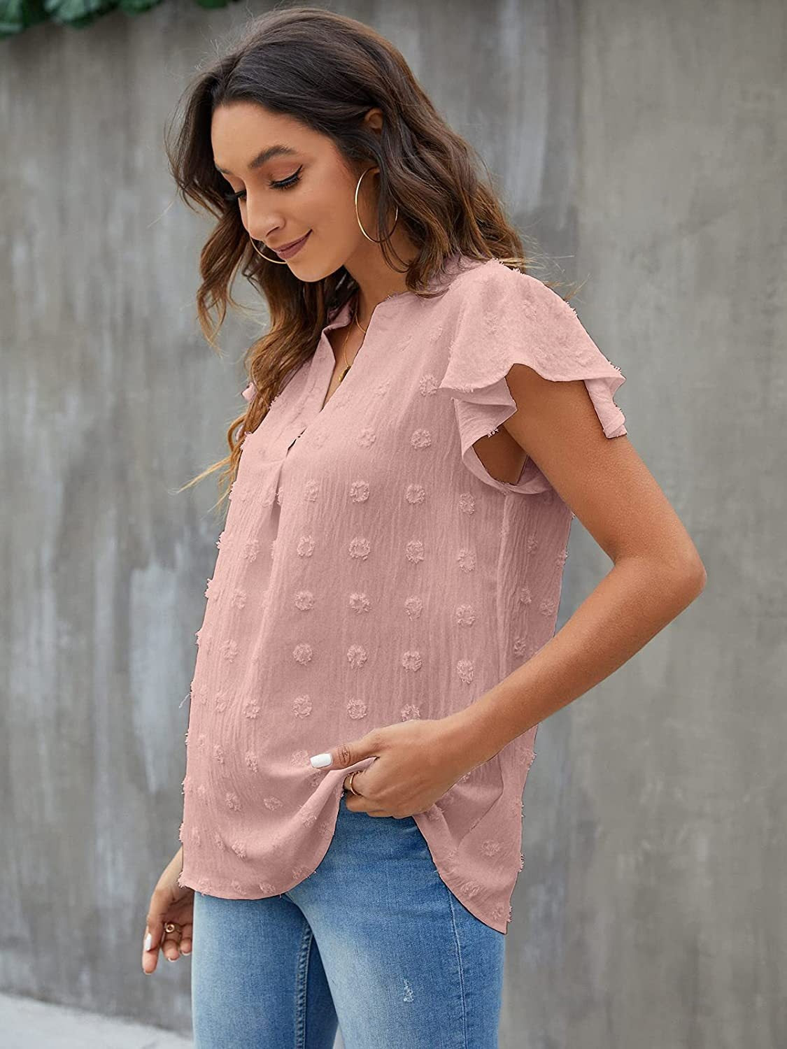 She Wears Glory™ — Anointed in Whispers Swiss Dot Blouse - She Wears Glory Beverly Hills