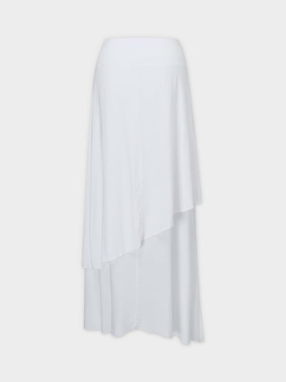DOUBLE LAYER SKIRT-WHITE-1