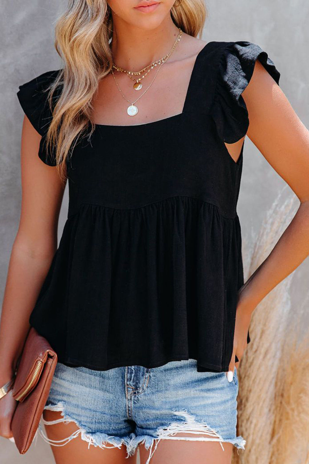 She Wears Glory™ — Crowned in Grace Ruffle Blouse - She Wears Glory Beverly Hills
