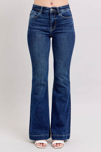 She Wears Glory™ “Covenant Confidence” High-Rise Flare Jeans with Pockets - She Wears Glory Beverly Hills