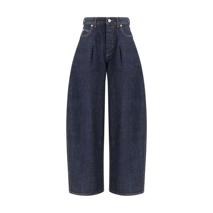 Jacquemus Blue Cotton Relaxed Fit Jeans