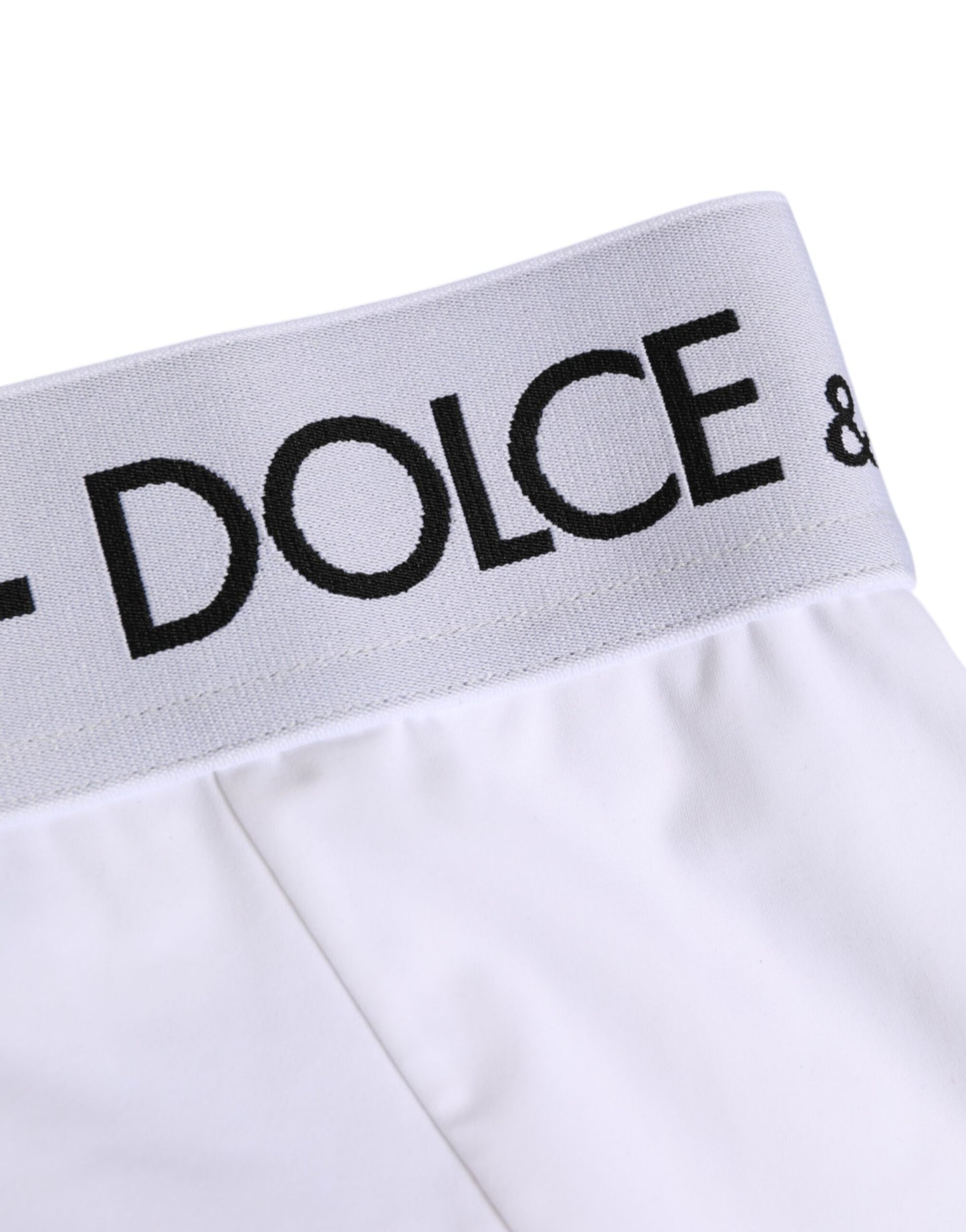 Dolce & Gabbana White Nylon Logo Waistband Panty Underwear