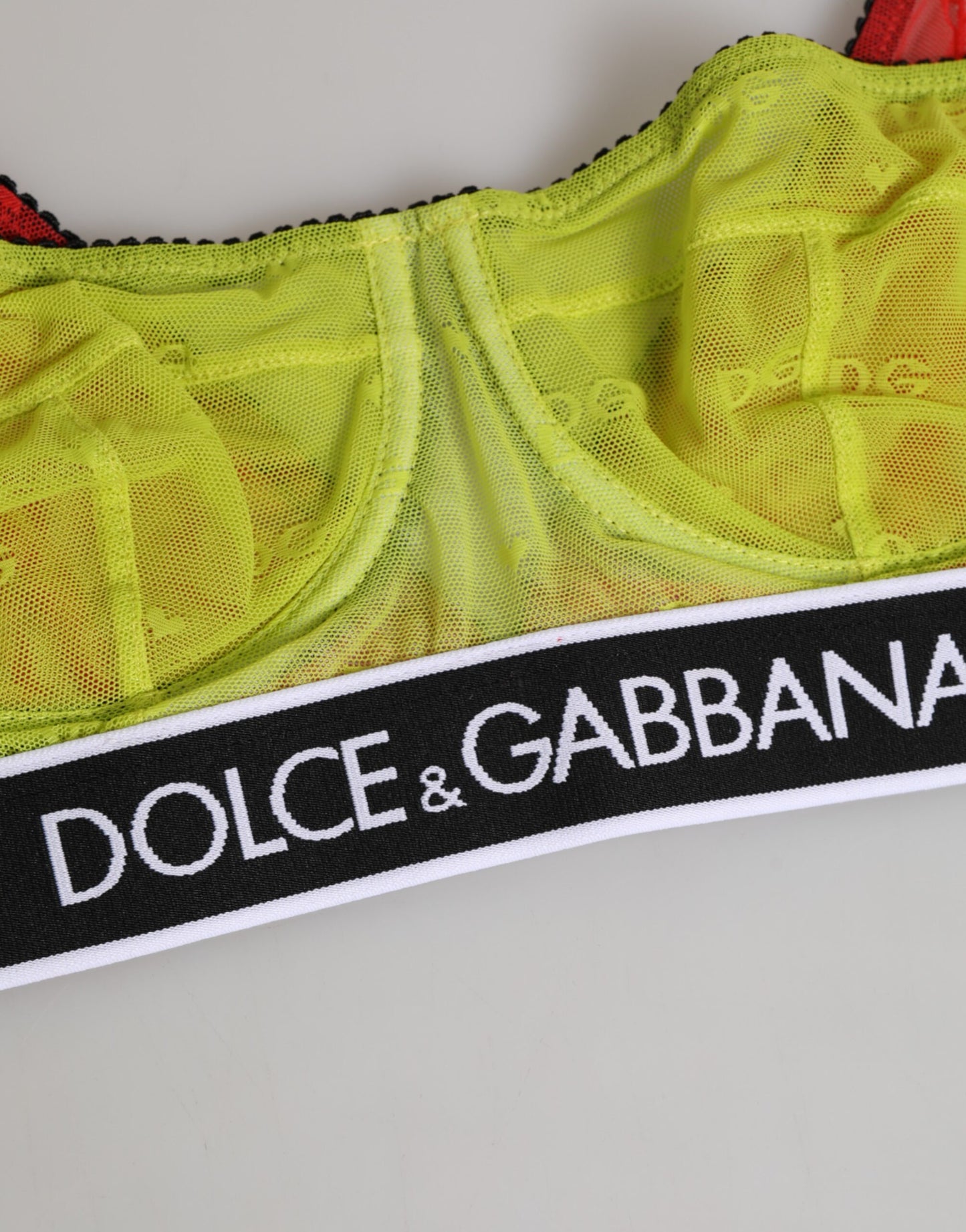 Dolce & Gabbana Green Nylon Soft Cup Balconnet Bra Underwear