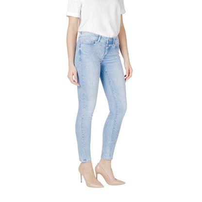 Street One Light Blue Cotton Slim Fit Jean