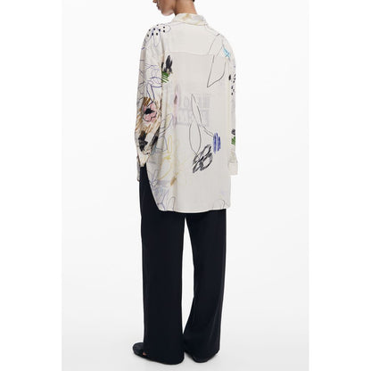 Desigual White Cotton Shirt