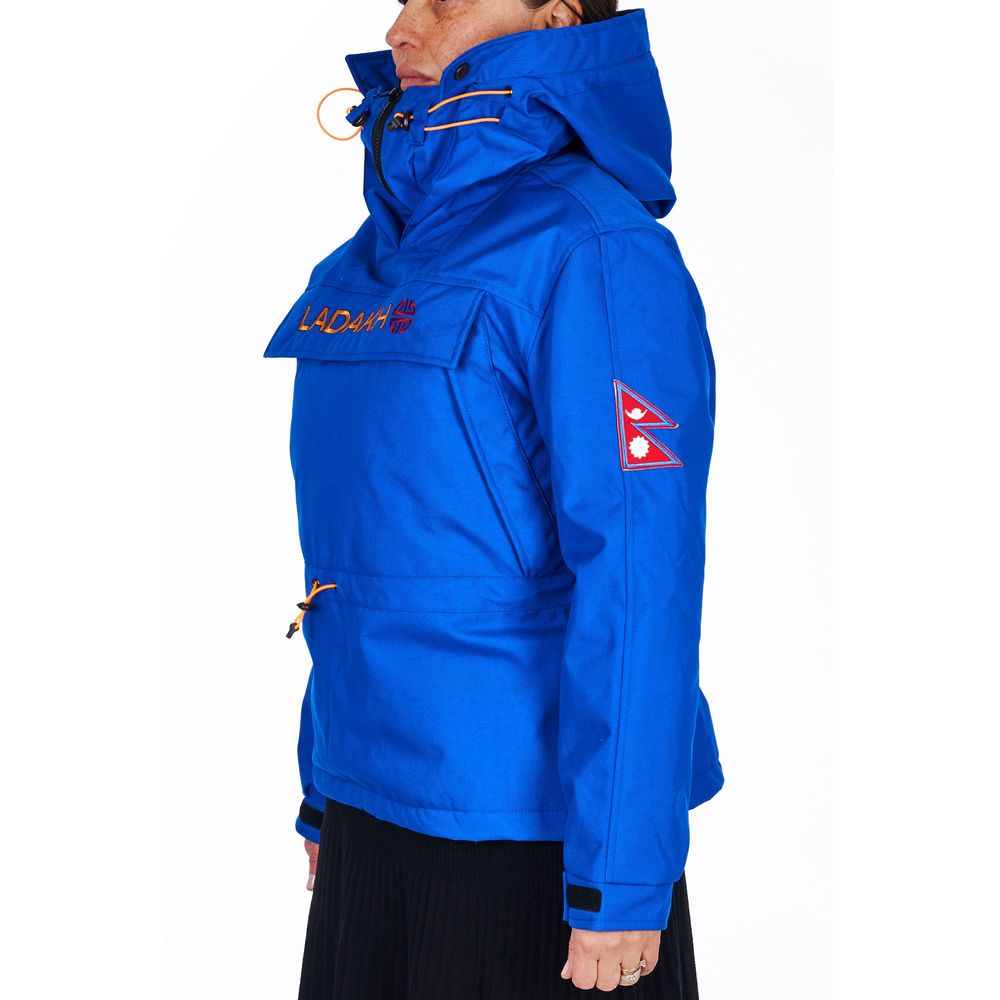 Ladakh Blue Polyester Women's Jacket