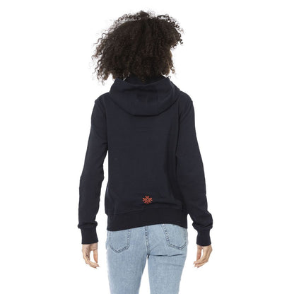 Mr&Mrs Italy Blue Cotton Women Sweatshirt Top