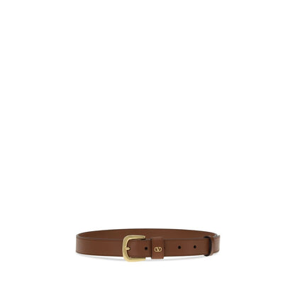Valentino Garavani Brown Leather Regular Belt