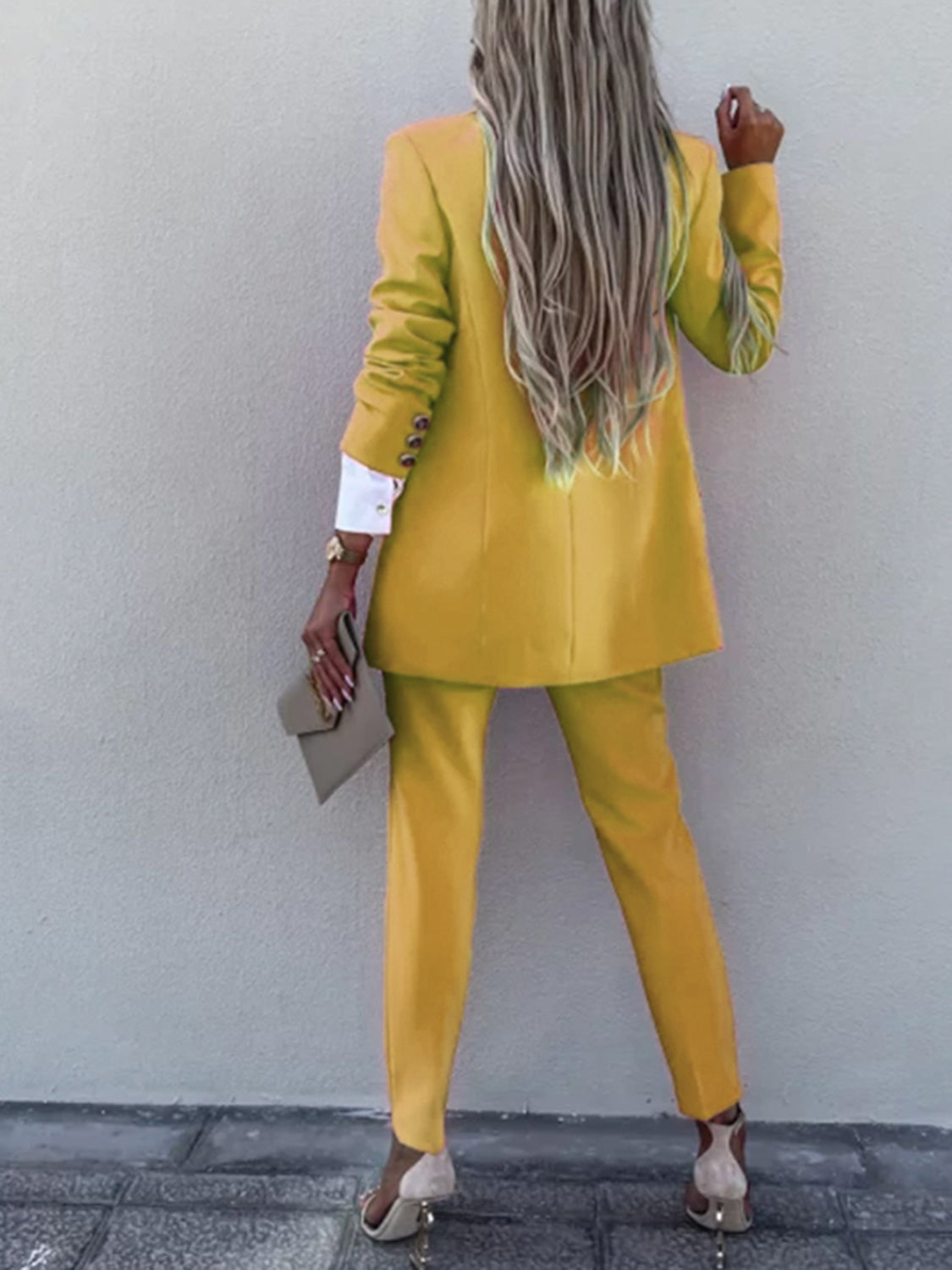 She Wears Glory “Governed by Grace” Two-Piece Blazer & Pants Set - She Wears Glory Beverly Hills