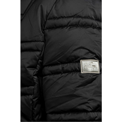 Yes Zee Black Polyester Jackets & Coat