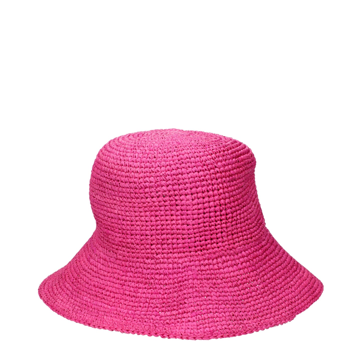 Max Mara Pink Raffia Bucket Hats