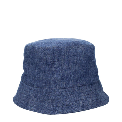 Miu Miu Blue Cotton Bucket Hats
