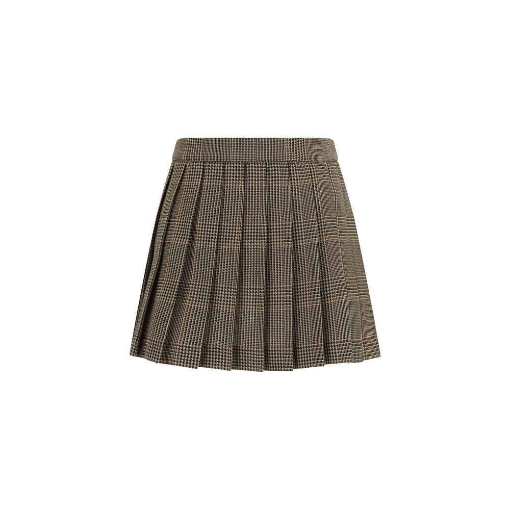 Golden Goose miniskirt with Prince of Wales motif