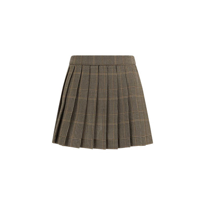 Golden Goose miniskirt with Prince of Wales motif