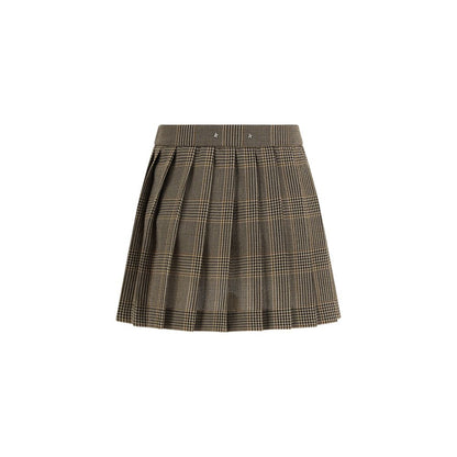 Golden Goose miniskirt with Prince of Wales motif