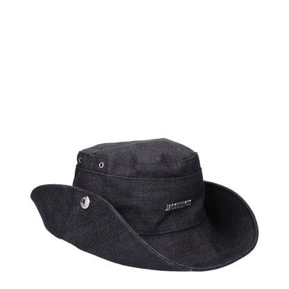 Jacquemus Blue Cotton Sunhats
