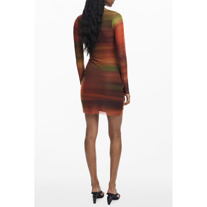 Desigual Orange Polyester Women Dress