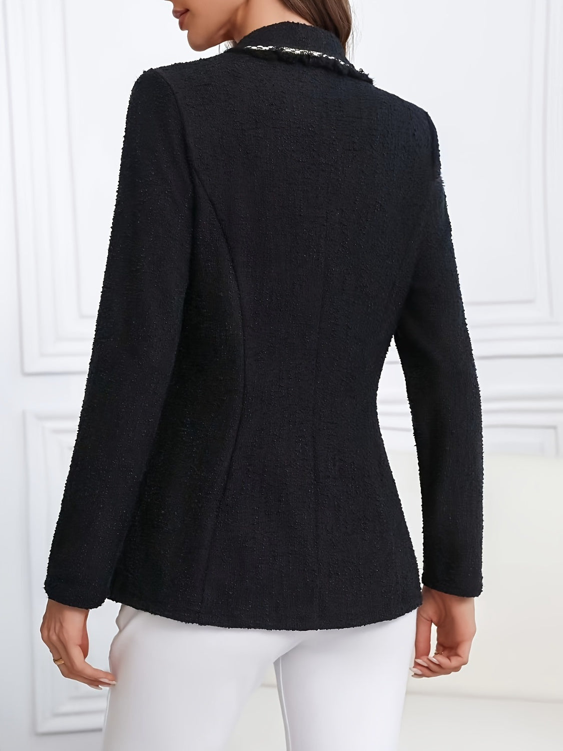 She Wears Glory “Cloaked in Confidence” Lapel Blazerr - She Wears Glory Beverly Hills
