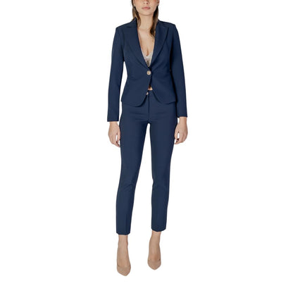 Rinascimento Blue Polyester Blazer
