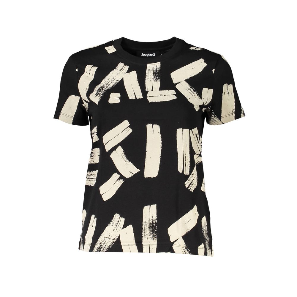 Desigual Black Cotton T-Shirt