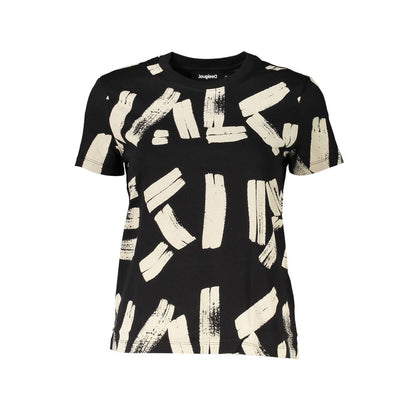 Desigual Black Cotton T-Shirt