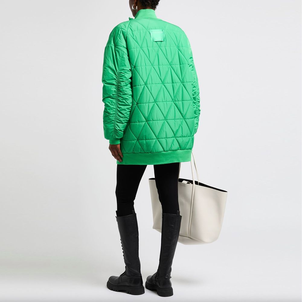 Patrizia Pepe Green Polyester Jackets & Coat
