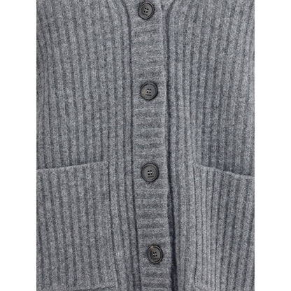 Gucci Gray Wool Cardigan