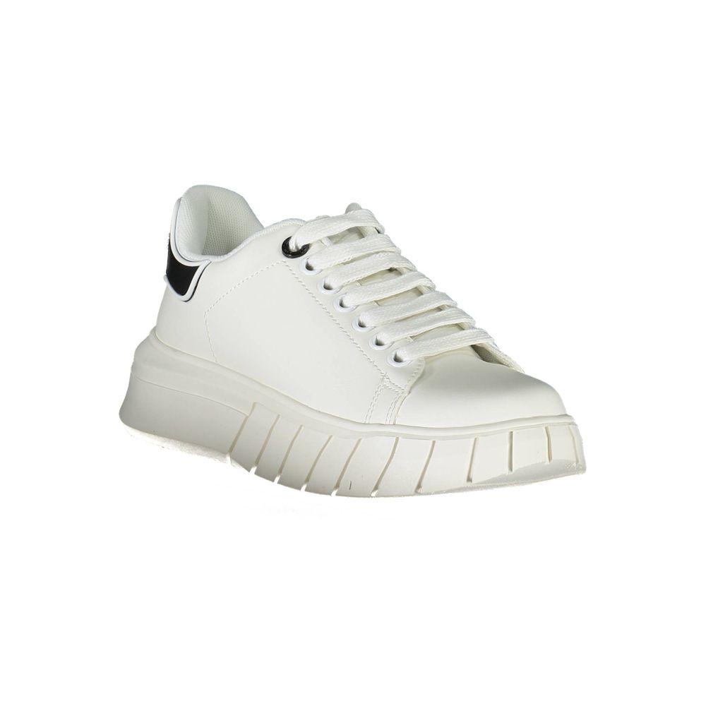 Gaelle Paris White Polyester Sneaker