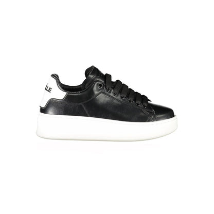 Gaelle Paris Black Polyethylene Sneaker
